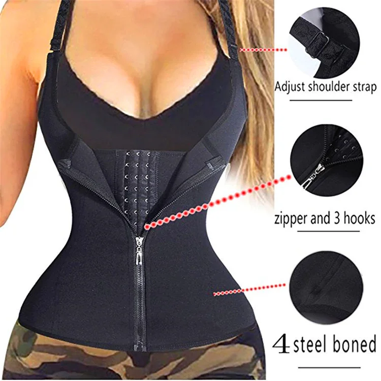 Adjustable Three-Breasted Zip Shapewear