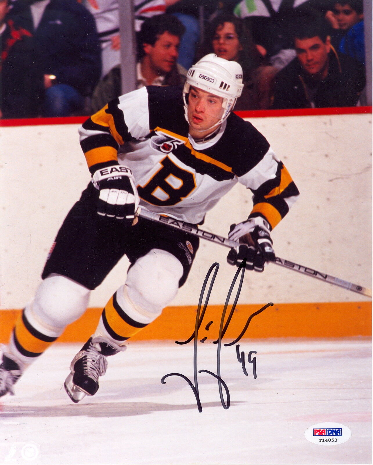 JOE JUNEAU BOSTON BRUINS AUTOGRAPH AUTO SIGNED 8X10 Photo Poster painting PSA DNA