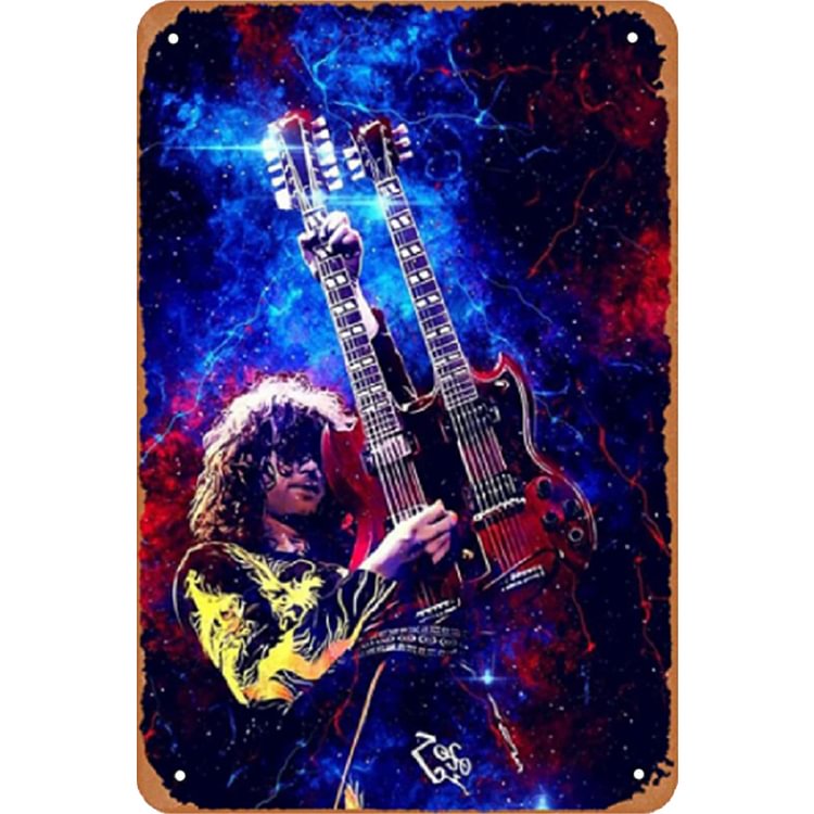 Jimmy page - Enseigne Vintage Métallique/enseignes en bois - 20*30cm/30*40cm