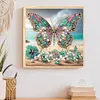 Papillon de plage-peinture diamant en forme sp&eacute;ciale-30*30cm