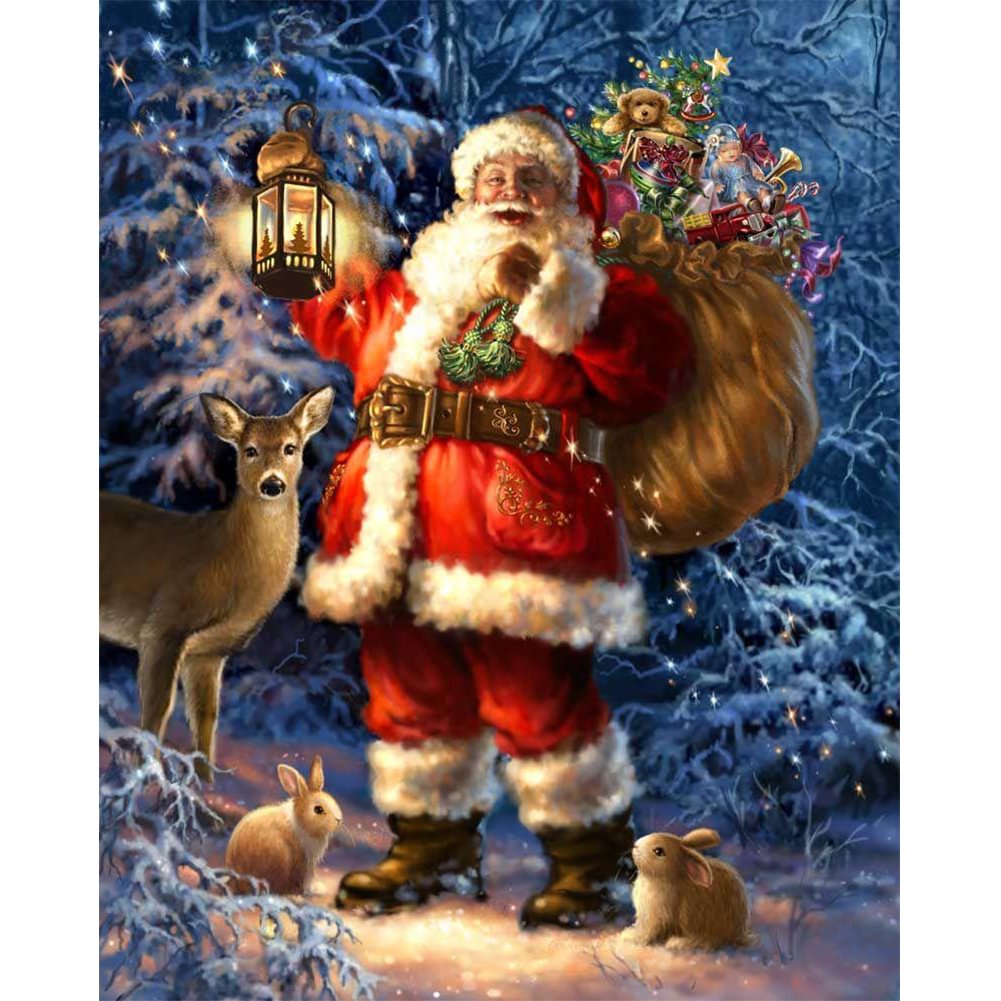 Santa Claus - 11CT Stamped Cross Stitch(50*40cm)