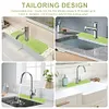 2Pcs Silicone Sink Splash Guard Quick Dry Water Catcher Mat for Sink (Grey)