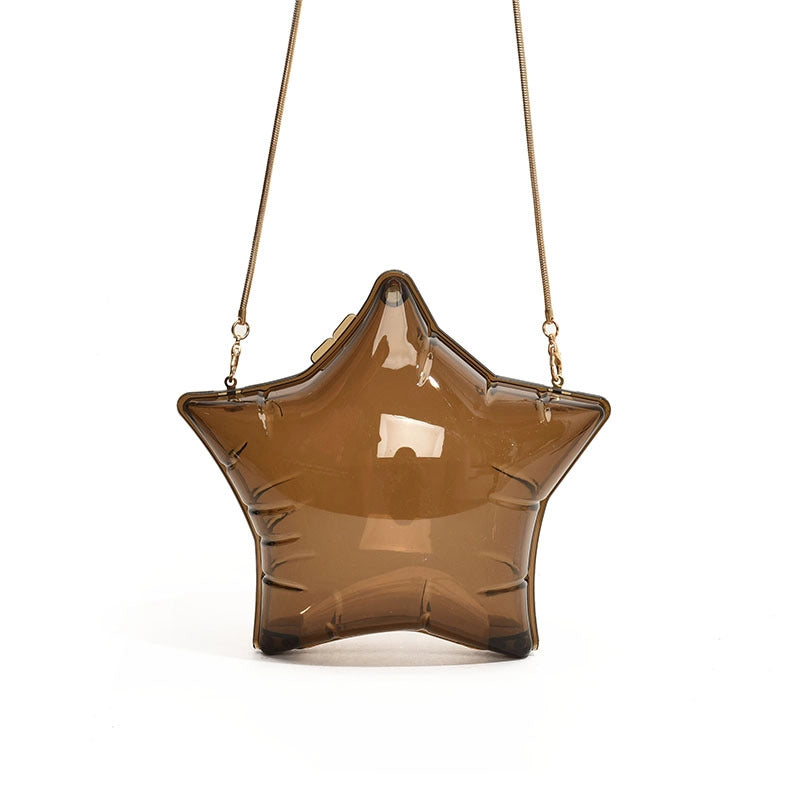 Women’s PVC Solid Color Streetwear Lock Clasp Shoulder Bag