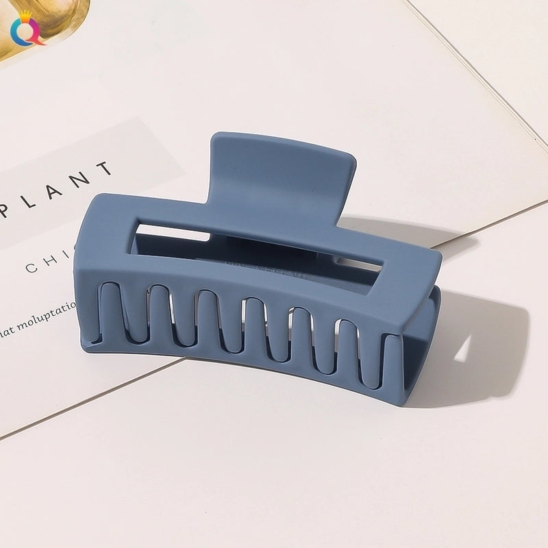 Minimalist Solid Color Plastic Hair Claws