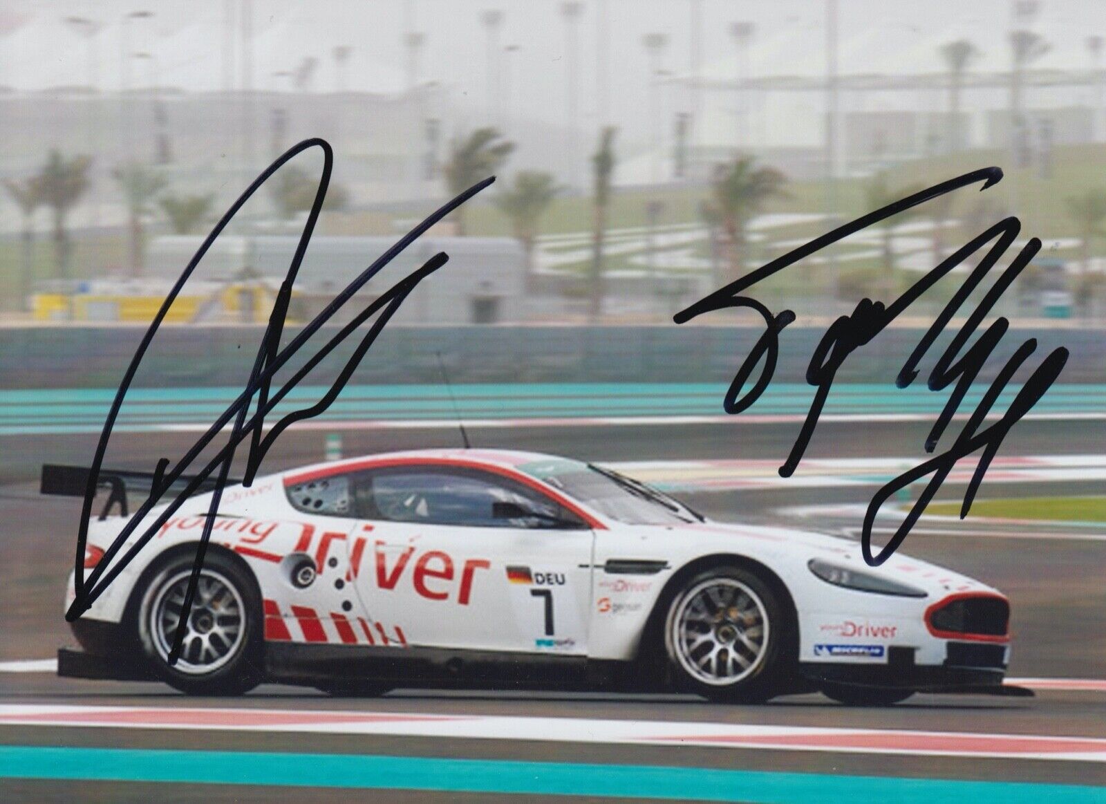 Darren Turner, Tomas Enge Hand Signed 7x5 Photo Poster painting - FIA GT Championship 3.