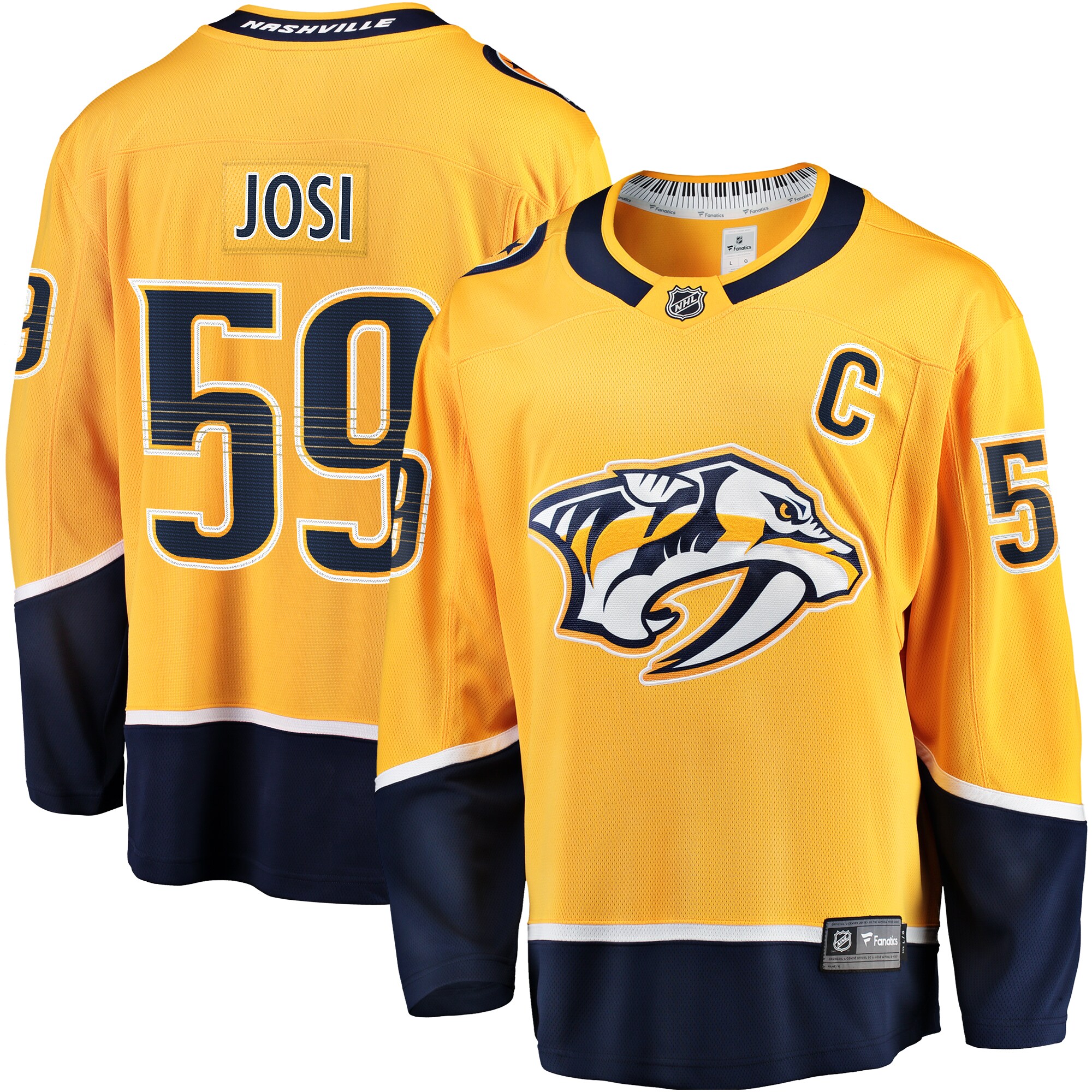 Roman Josi Nashville Predators Fanatics Home Breakaway Jersey – Gold mysite