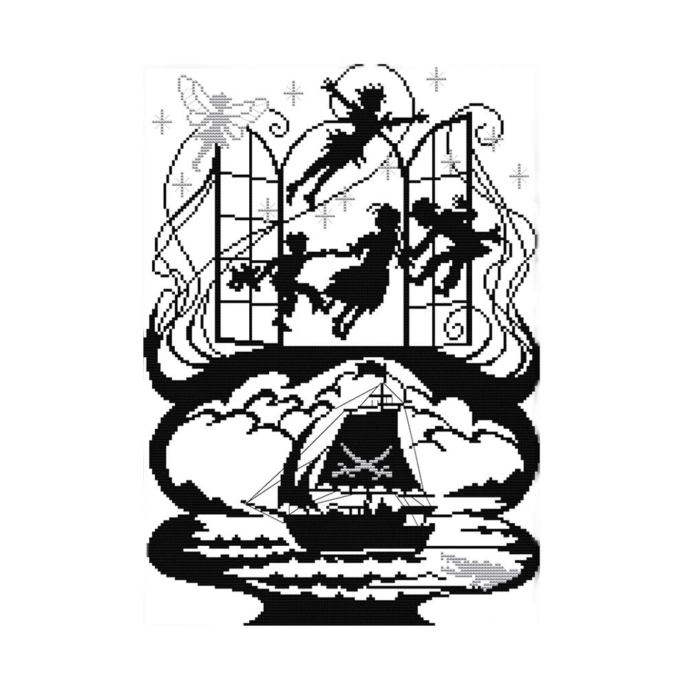 

Peter Pan - 14CT Stamped Cross Stitch - 44*33cm, 501 Original