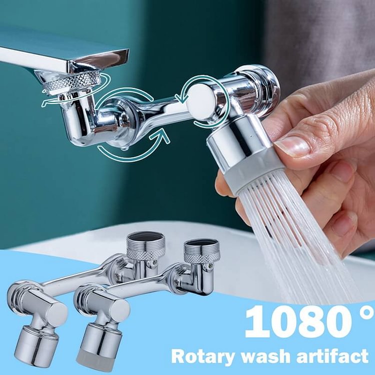 Universal 1080° Splash-proof Rotatable Faucet Extender