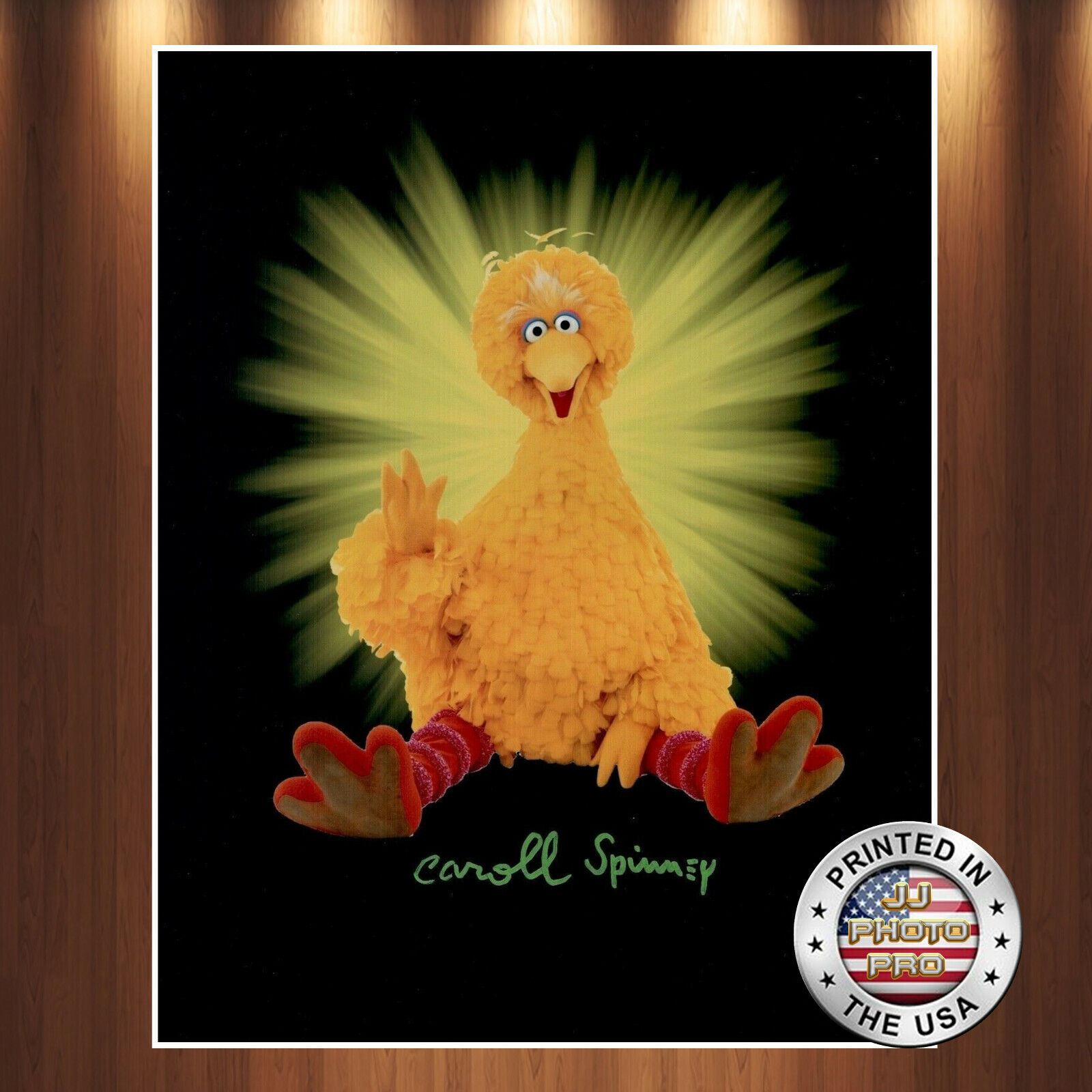 Caroll Spinney Big Bird Autographed Signed 8x10 Photo Poster painting (Sesame Street) REPRINT