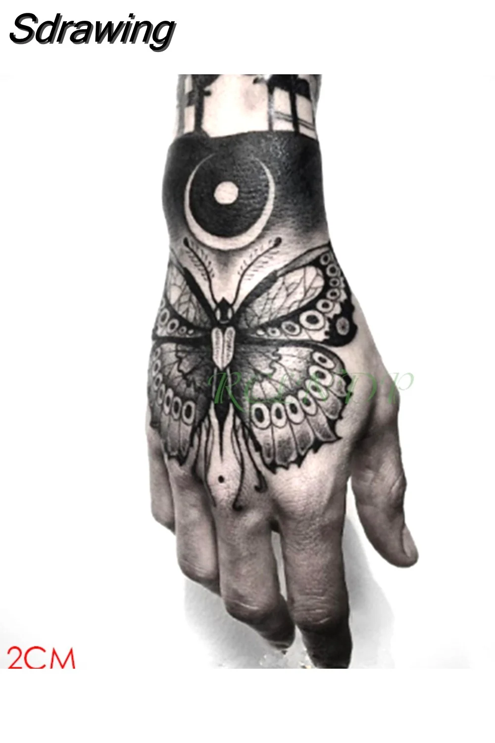 Sdrawing Temporary Tattoo Sticker butterfly insect Fake Tatto Flash Tatoo Hand Arm art Tattoos for Girl Women Men