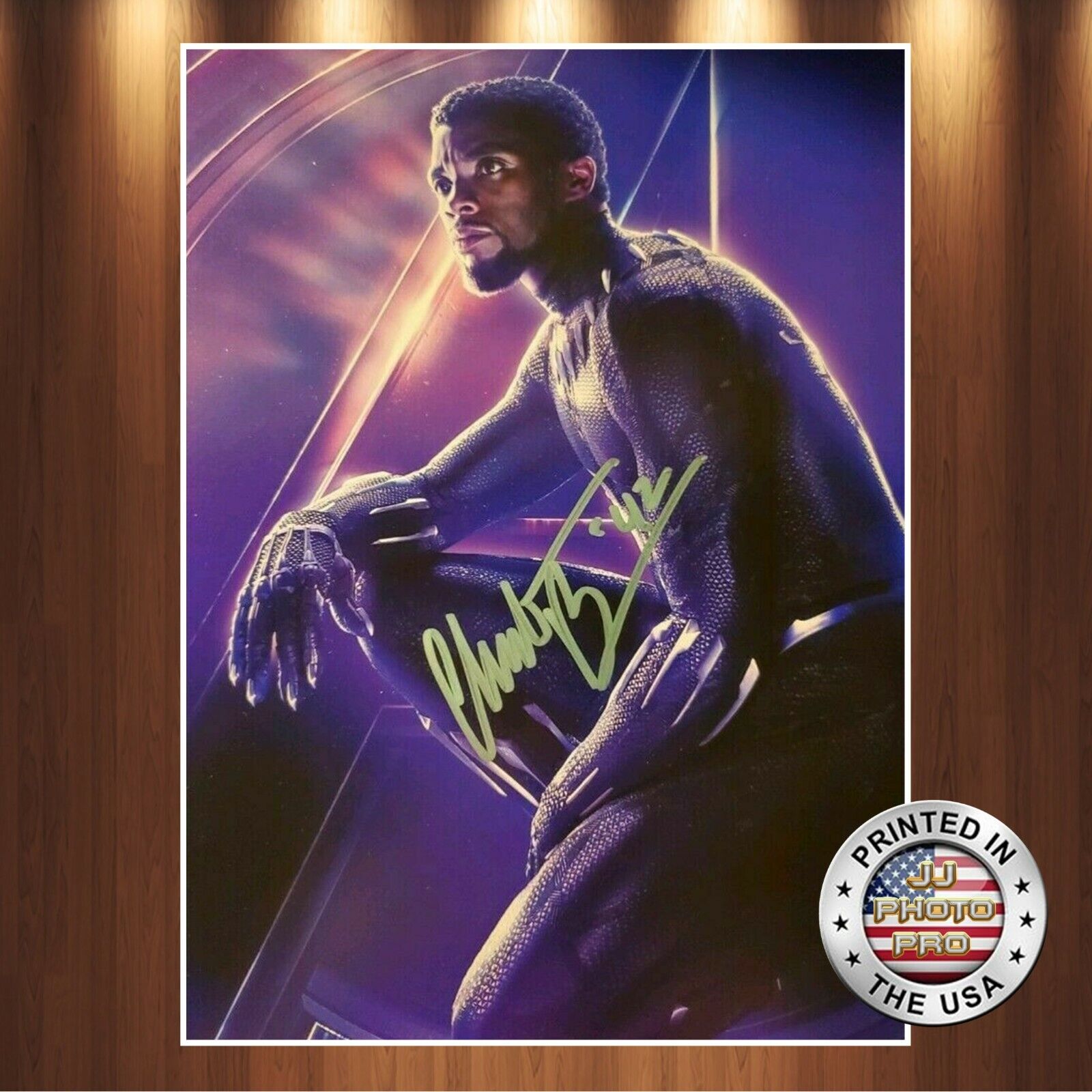 Chadwick Boseman Autographed Signed 8x10 Photo Poster painting (Black Panther) REPRINT