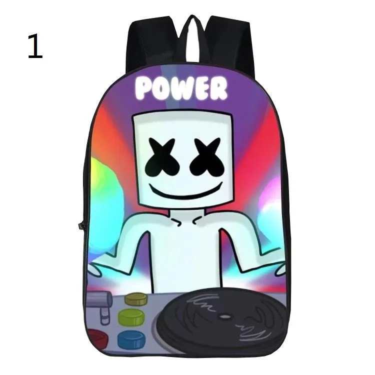 Buzzdaisy DJ Marshmello Backpack School Bag  for Kids