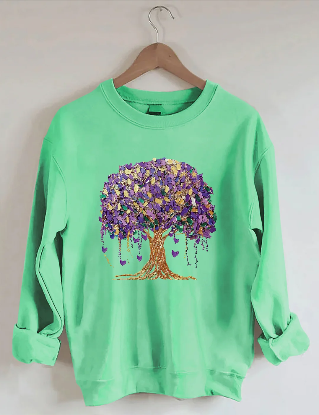 Mardi Gras Tree Sweatshirt