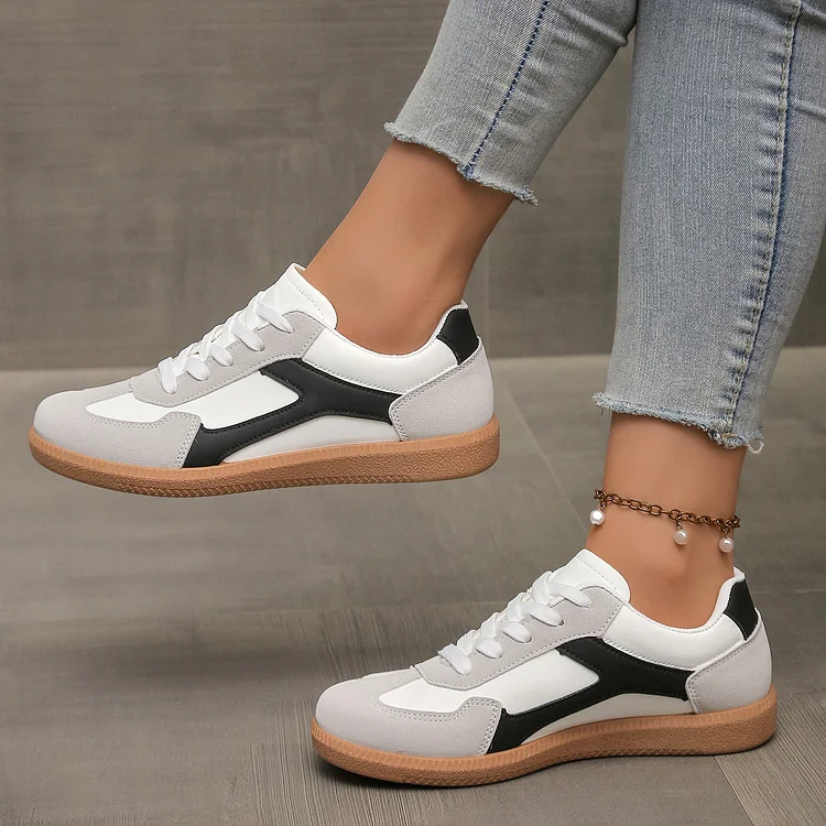 Women's flat light soft sneaker shoes casual training shoes shallow shoes  1688 Stunahome.com