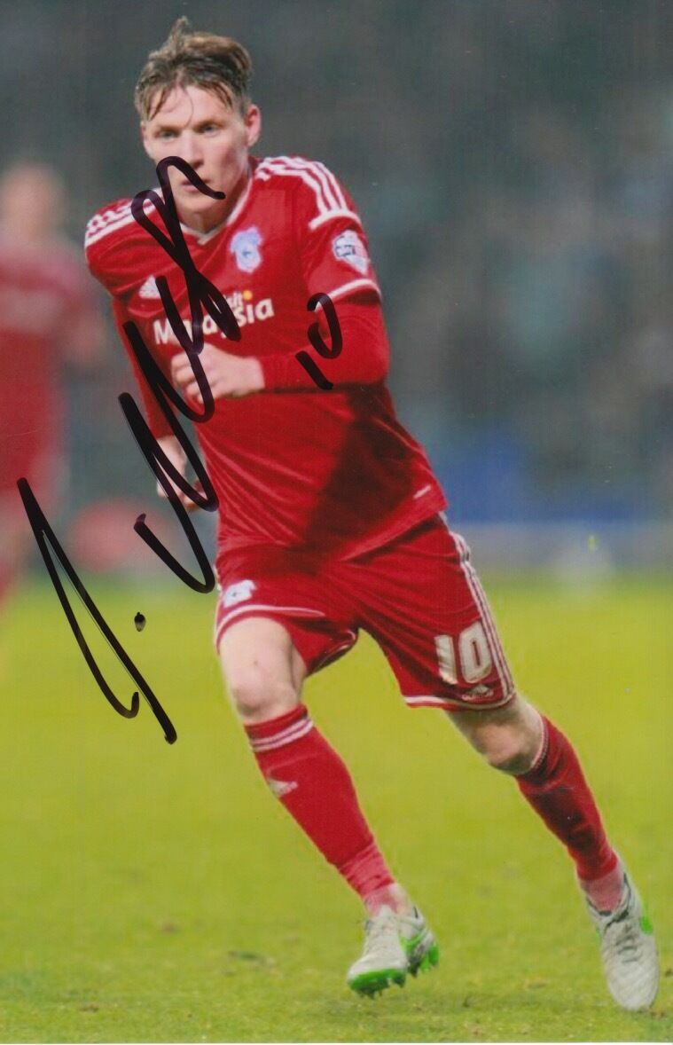 CARDIFF CITY HAND SIGNED JOE MASON 6X4 Photo Poster painting 1.