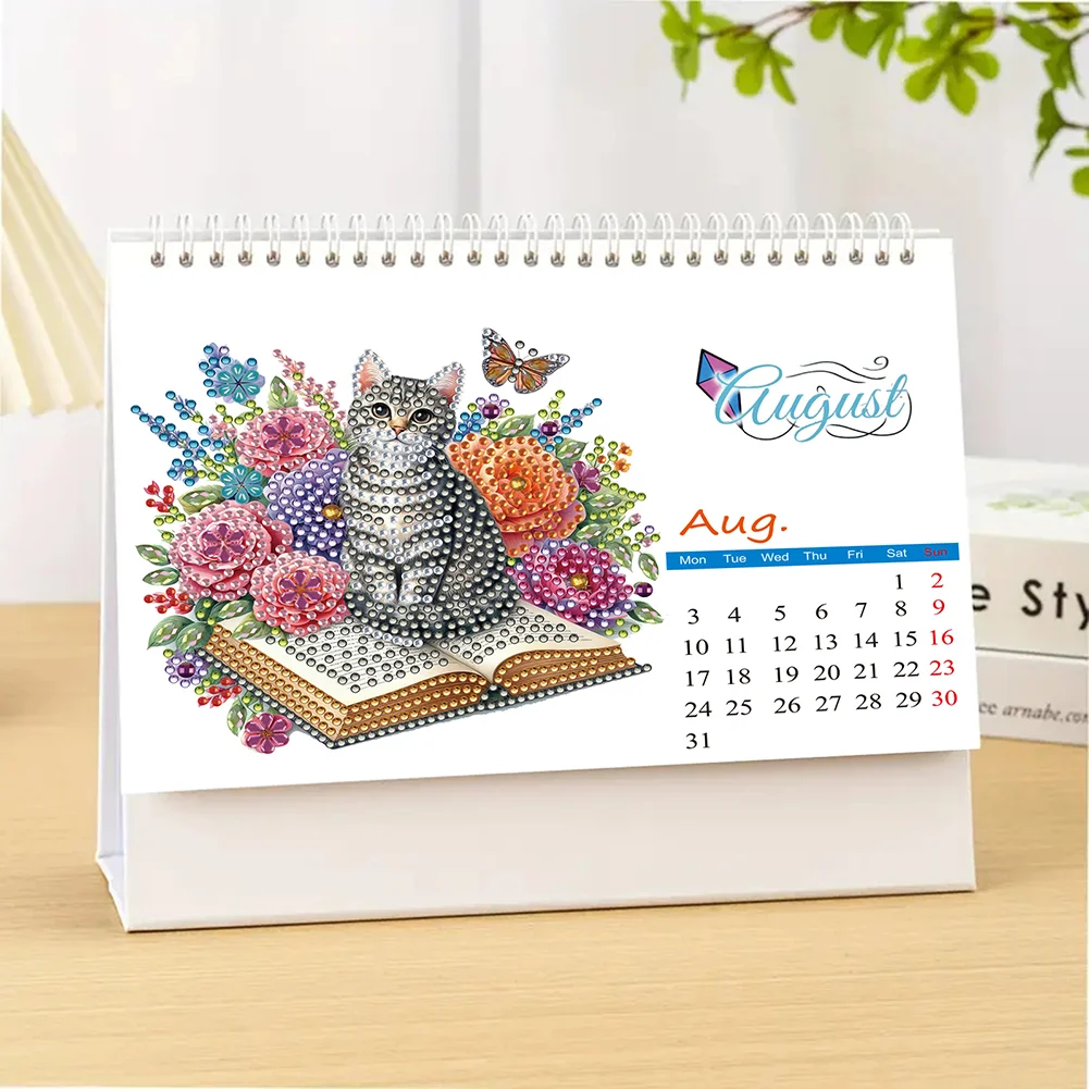 5D/DIY Calendar Crystal Painting Desk Calendars Kit Diamond Painting Calendar