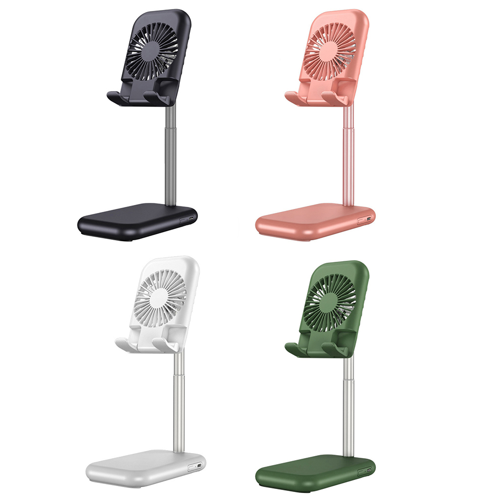 Portable Fan Air Cooler Holder Desktop Tablet Phone Stand Support Bracket, Green, 501 Original