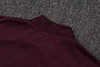 Joyfball 2025/2026 Bayern Munich Half-Pull Training Suit Dark Red Retro Version Football Shirt 1:1 Thai Quality