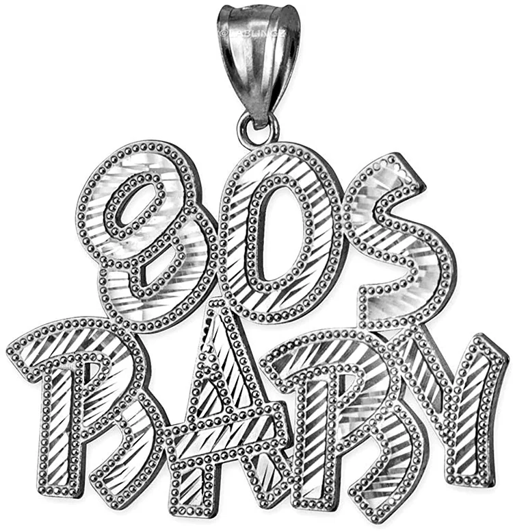 Custom Name Silver Hip-Hop Pendant Necklace