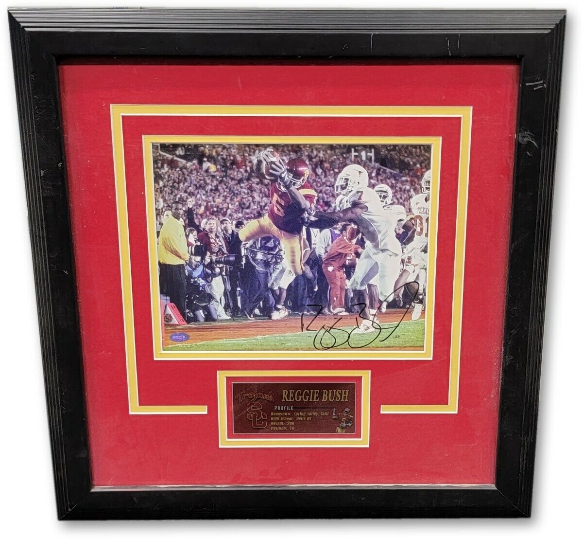 Reggie Bush Signed Autographed Framed Photo Poster painting USC Trojans Mounted Memories