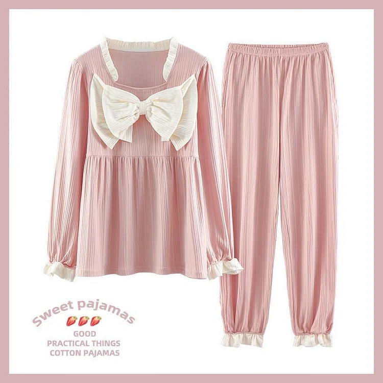 Women's Comfortable Pajamas 2-piece Set Princess Cute Girly Style