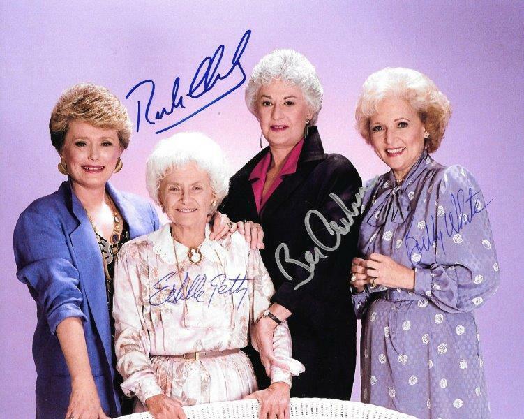 REPRINT - GOLDEN GIRLS Betty White Cast Autographed Signed 8 x 10 Photo Poster painting RP