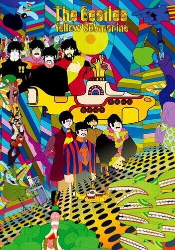 BEATLES POSTER - YELLOW SUBMARINE PROMO Photo Poster painting POSTER INSERT PERFECT FOR FRAMING