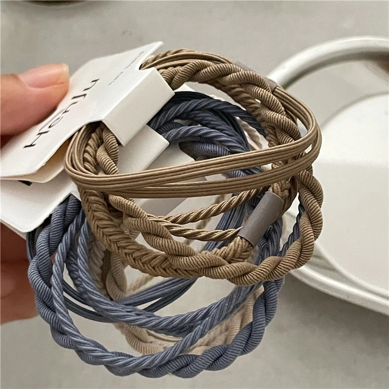 Minimalist Solid Color Cloth Hair Tie 1 Set