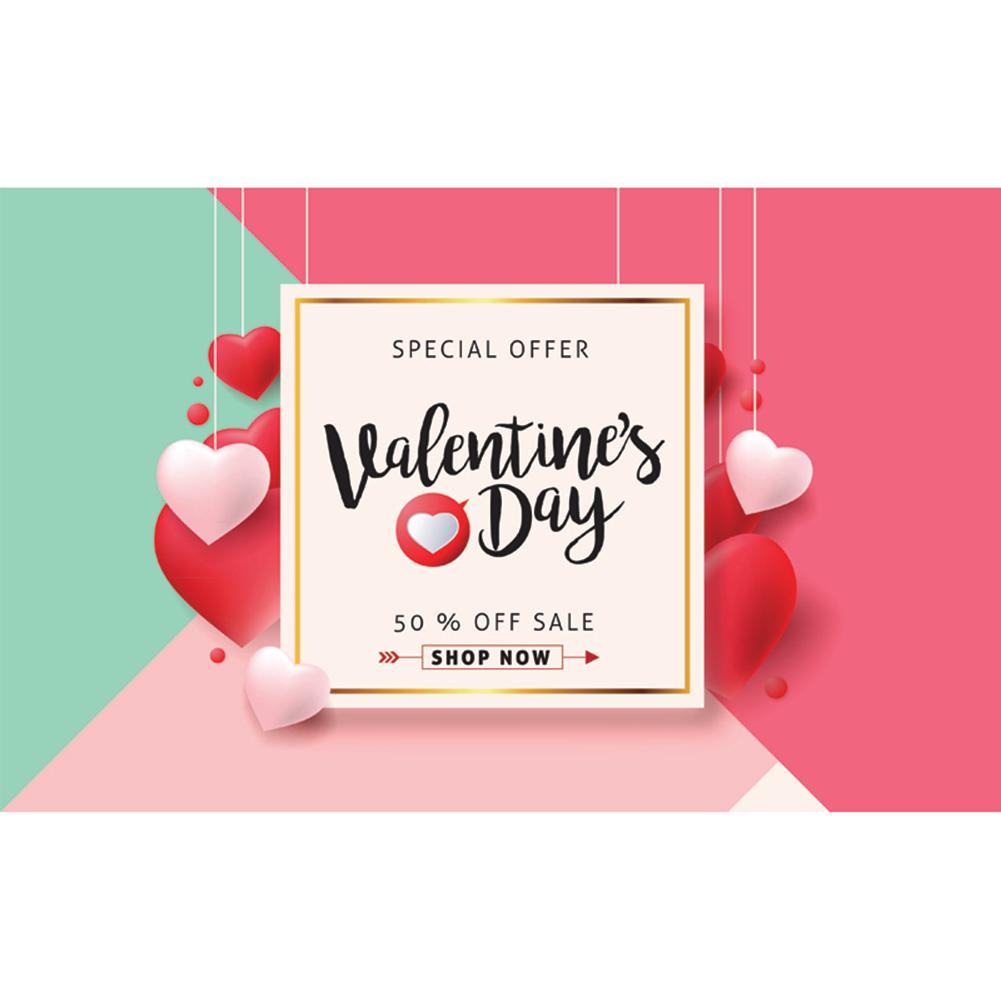 

Valentine Photography Background Cloth Love Print Camera Photo Backdrops, 501 Original