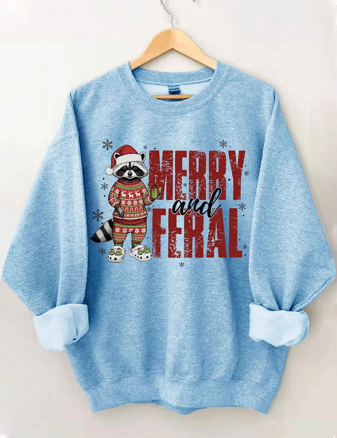 Merry And Feral Christmas Sweatshirt