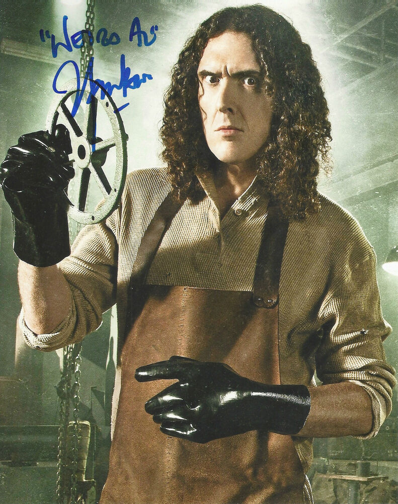 WIERD AL YANKOVIC 'EAT IT/THE WHITE STUFF' SIGNED 8X10 PICTURE *COA 1