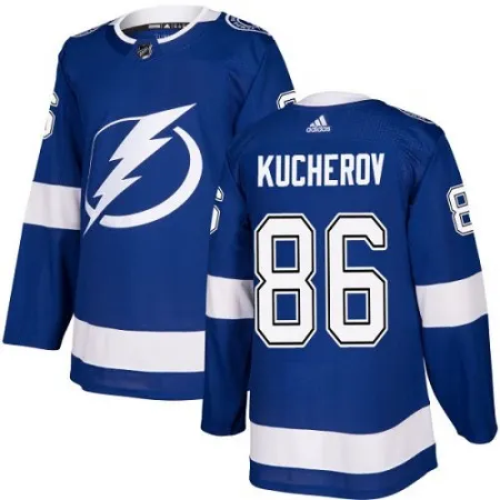 Men's  Tampa Bay Lightning #86 Nikita Kucherov Blue Stitched NHL Jersey