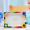 Sunflower DIY Building Block Photo Frame Kit,Creative Handmade Assembled Photo Frame Handmade Craft Gift Home Tabletop Display Decor
