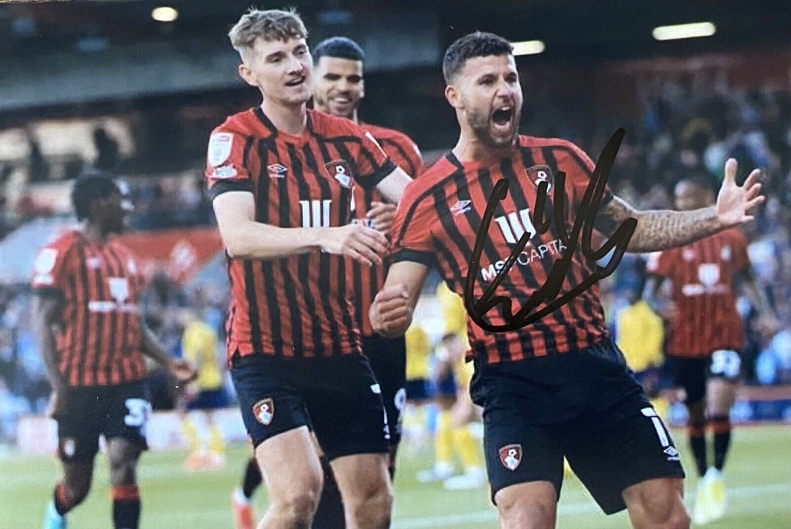 Emiliano Marcondes Genuine Hand Signed AFC Bournemouth 6X4 Photo Poster painting 2