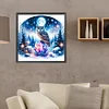 >SALE<5D DIY Full Round Drill Diamond Painting Owl Kit Home Decor Art Craft 40x40cm