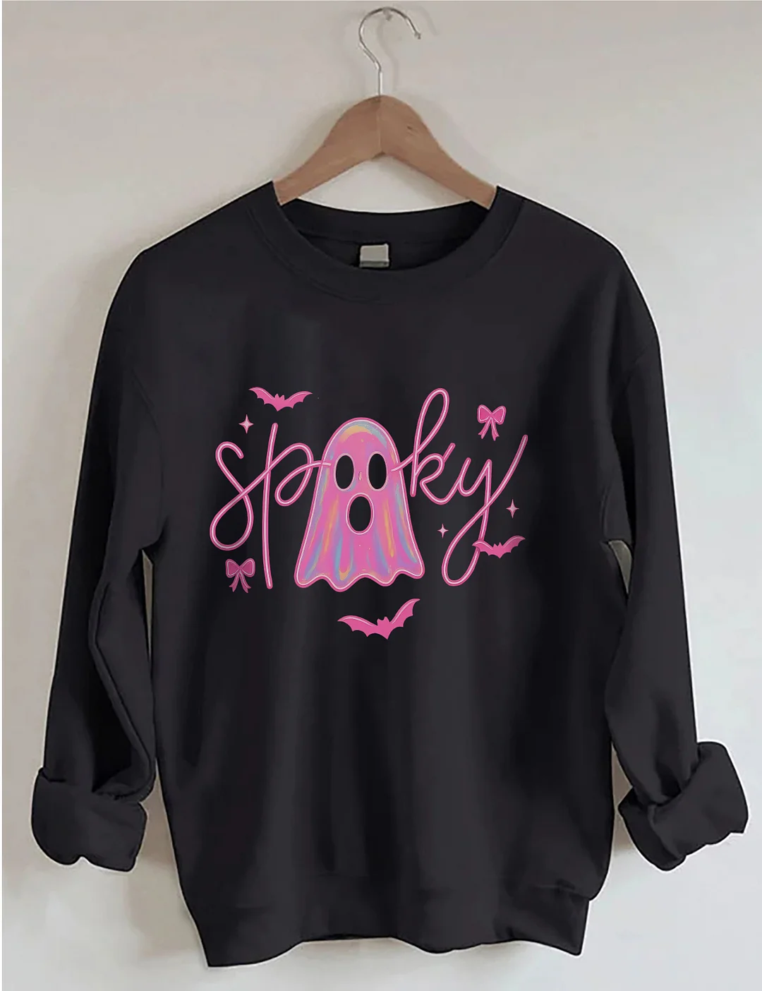 Neon Spooky Ghost Sweatshirt