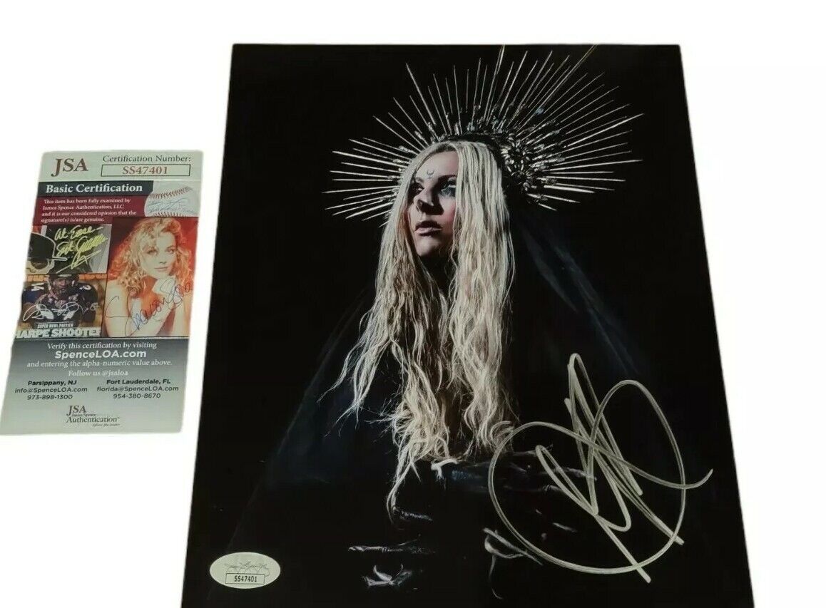 MARIA BRINK IN THIS MOMENT SIGNED JSA 8x10 Photo Poster painting autograph band rock