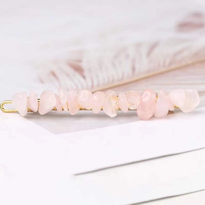 Women’s Retro Geometric Natural Crystal Hair Clip