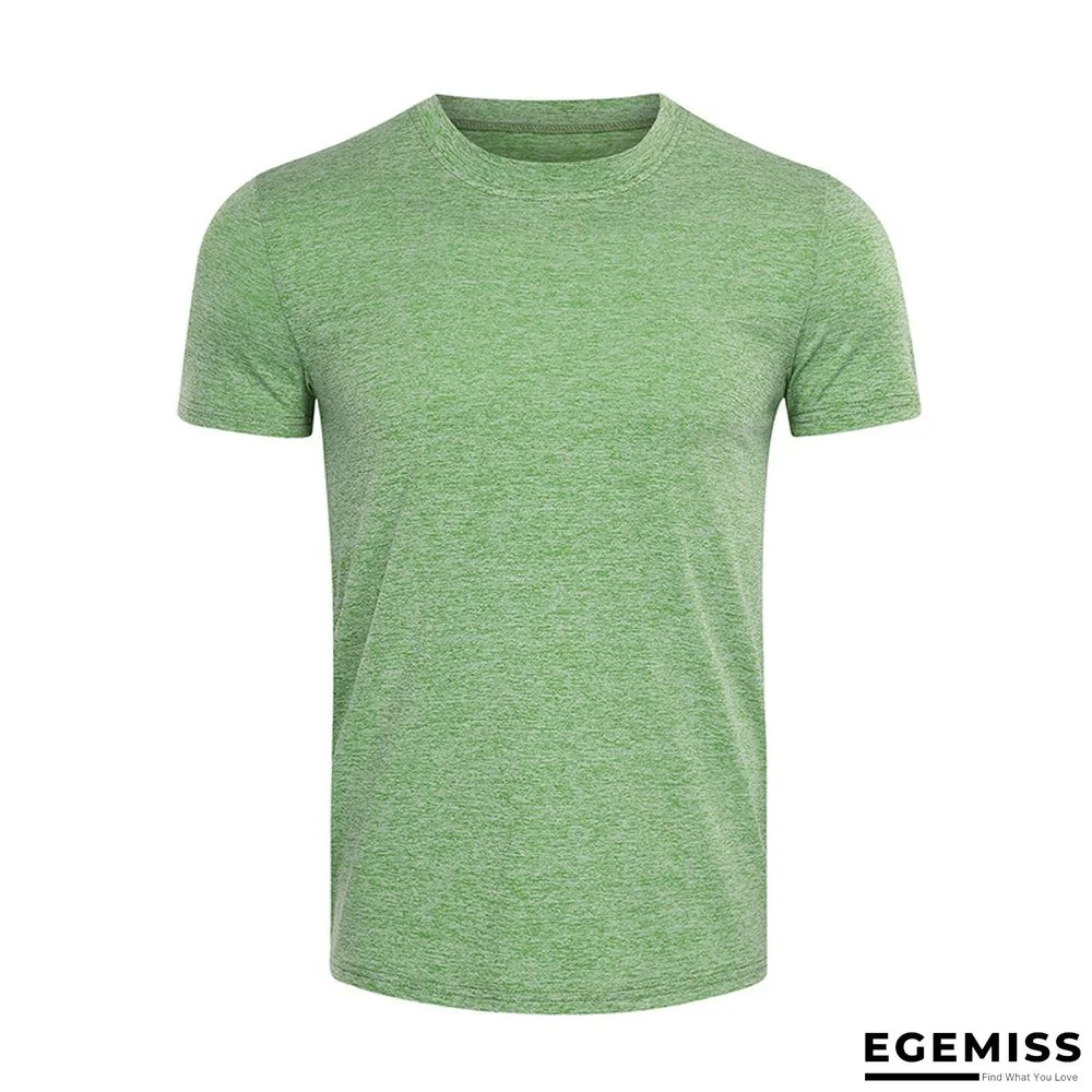 Summer Short-sleeved Men's T-shirt Sport Quick Dry Shirt with Round Neck | EGEMISS