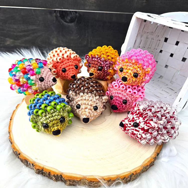 Beaded Fidget Hedgehog Crochet Kit