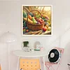 (Counted)Autumn Harvest Fruit And Vegetable Basket-11CT Cross Stitch 40*40cm/15.75*15.75in