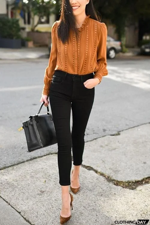 Classical High Waist Elastic Skinny Jeans