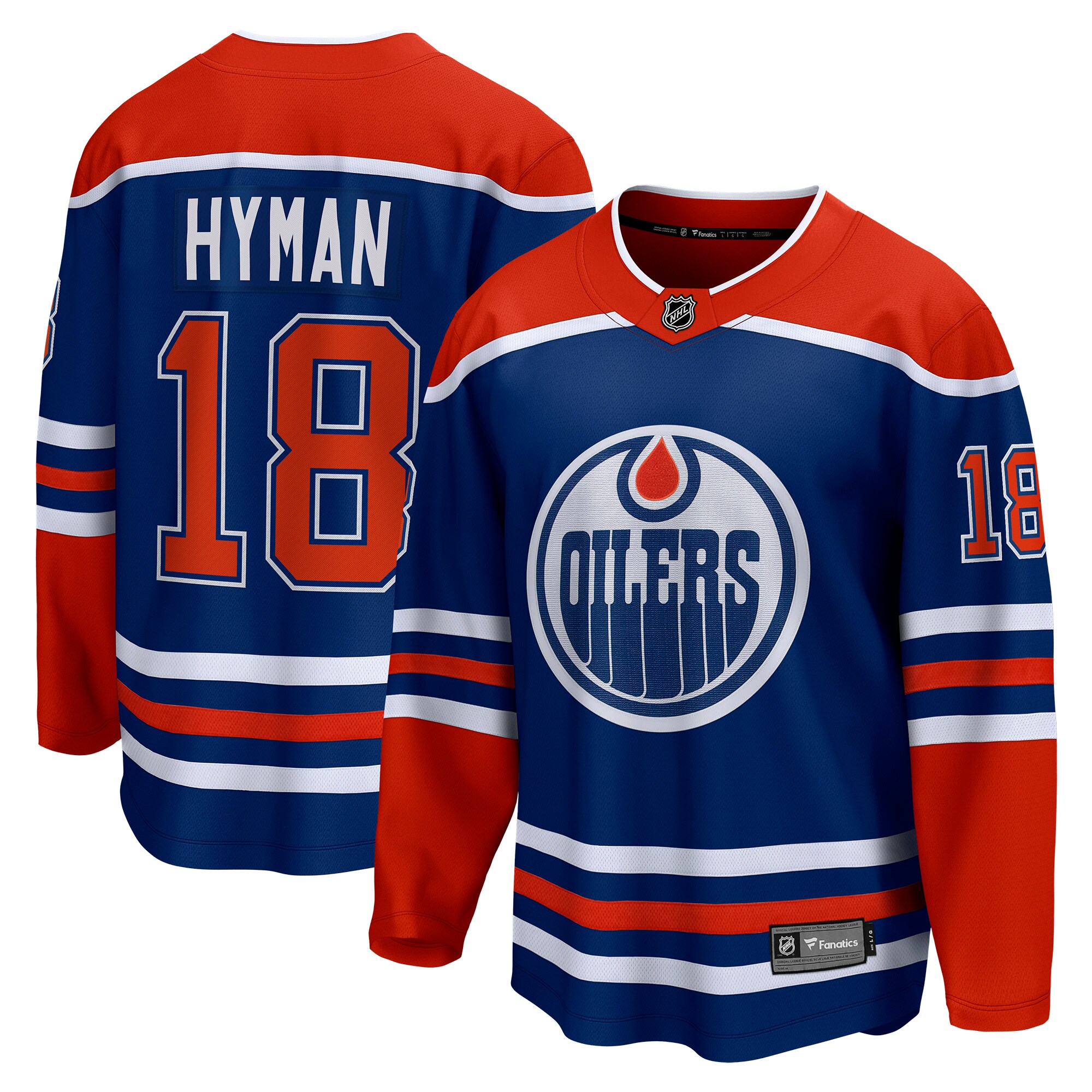 Zach Hyman Edmonton Oilers Fanatics Home Breakaway   Jersey – Royal mysite