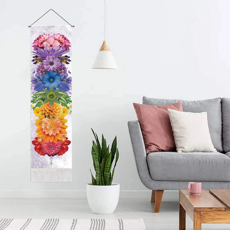 Psychedelic Yoga Phase Tapestry Bohemia Hippi FLower Wall Hanging Tapestries Wall Art Tapestries for Bedroom Living Room Decor