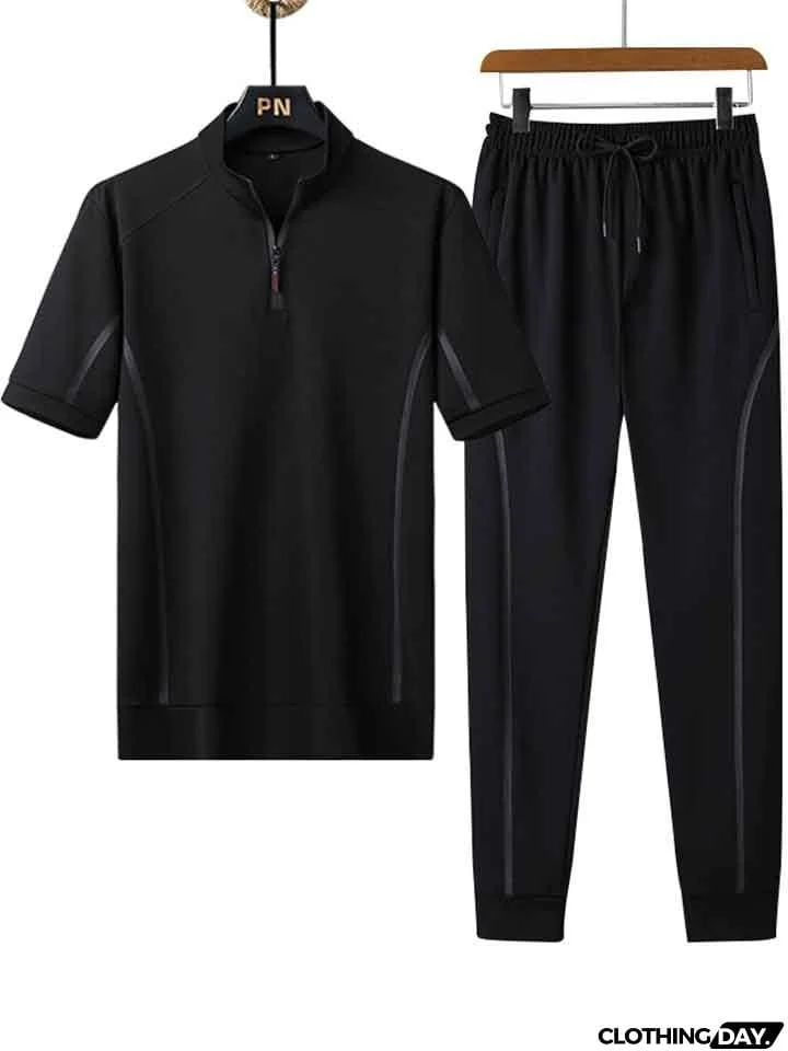 Men's Loose Breathable Short Sleeved Running Sets