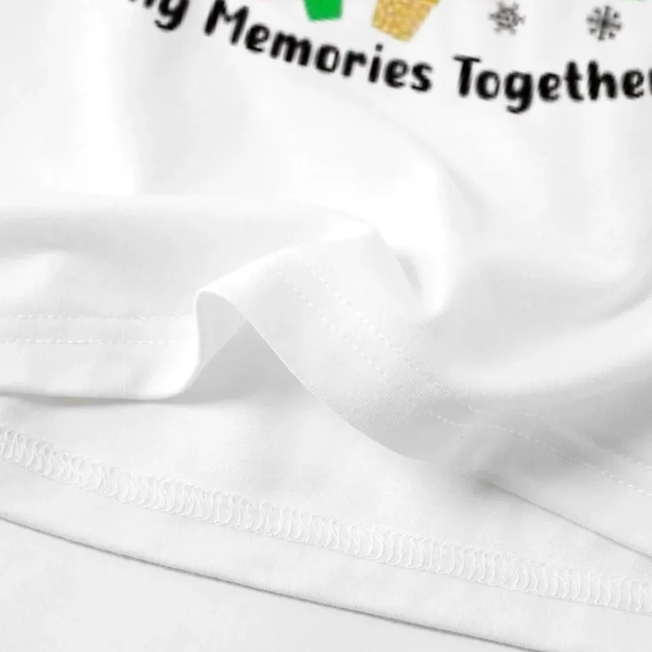 "Family Christmas 2024 Making Memories Together" Printed Green and Black Plaid Christmas Family Pajamas