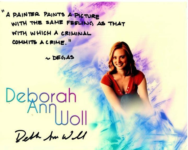 Deborah ann woll signed autographed Photo Poster painting rare early graph w great content