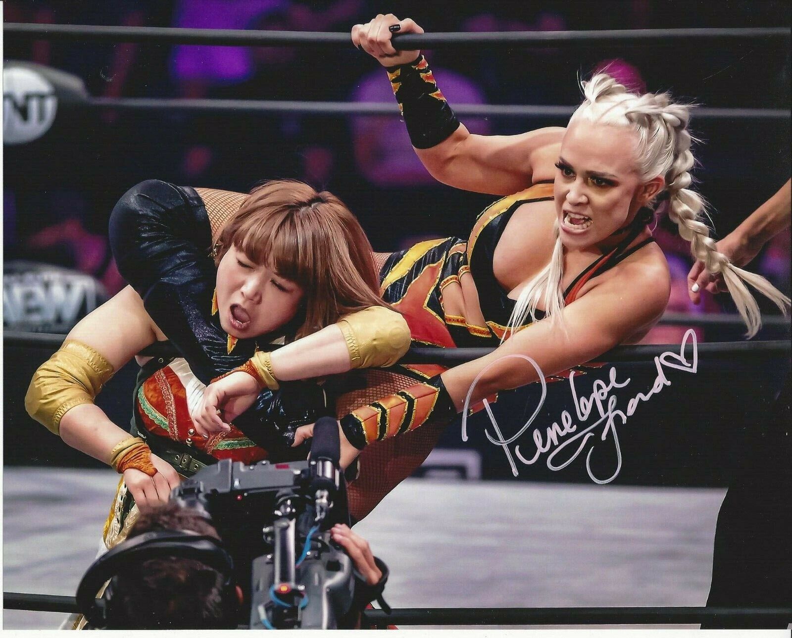 Penelope Ford Autographed 8x10 AEW Sexy Hot WWE#4