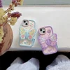 For iPhone 15 series, with stand, shockproof heavy duty butterfly protective case