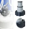 Threaded Connection Pumps Leak-proof Pool Hose Conversion Connector for 1.5&1.25 Inch Hoses Multi-Use for Swimming Pools Outdoors Activities Water Play
